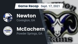 Recap: Newton  vs. McEachern  2021