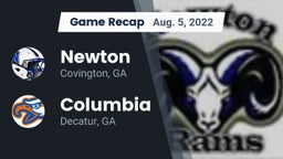 Recap: Newton  vs. Columbia  2022