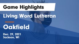 Living Word Lutheran  vs Oakfield  Game Highlights - Dec. 29, 2021