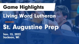 Living Word Lutheran  vs St. Augustine Prep  Game Highlights - Jan. 13, 2022