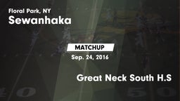 Matchup: Sewanhaka High vs. Great Neck South H.S 2016