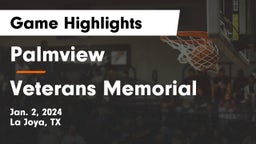 Palmview  vs Veterans Memorial  Game Highlights - Jan. 2, 2024