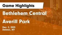 Bethlehem Central  vs Averill Park  Game Highlights - Dec. 2, 2023