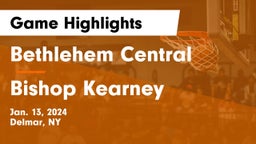 Bethlehem Central  vs Bishop Kearney  Game Highlights - Jan. 13, 2024