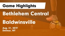 Bethlehem Central  vs Baldwinsville  Game Highlights - Aug. 31, 2019