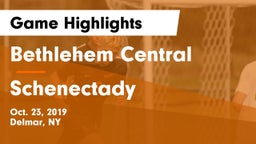 Bethlehem Central  vs Schenectady  Game Highlights - Oct. 23, 2019