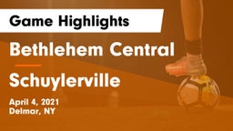 Bethlehem Central  vs Schuylerville  Game Highlights - April 4, 2021