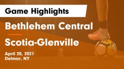 Bethlehem Central  vs Scotia-Glenville  Game Highlights - April 20, 2021