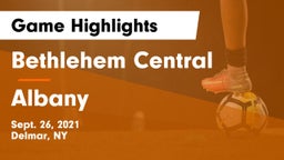 Bethlehem Central  vs Albany  Game Highlights - Sept. 26, 2021