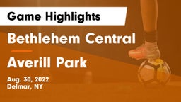 Bethlehem Central  vs Averill Park  Game Highlights - Aug. 30, 2022