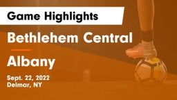 Bethlehem Central  vs Albany  Game Highlights - Sept. 22, 2022