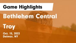 Bethlehem Central  vs Troy  Game Highlights - Oct. 15, 2022