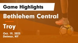 Bethlehem Central  vs Troy  Game Highlights - Oct. 19, 2023
