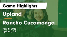 Upland  vs Rancho Cucamonga  Game Highlights - Jan. 9, 2018