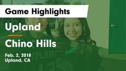 Upland  vs Chino Hills Game Highlights - Feb. 2, 2018