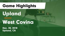 Upland  vs West Covina Game Highlights - Dec. 28, 2018