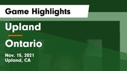 Upland  vs Ontario  Game Highlights - Nov. 15, 2021