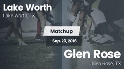 Matchup: Lake Worth High vs. Glen Rose  2016