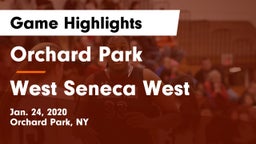 Orchard Park  vs West Seneca West  Game Highlights - Jan. 24, 2020