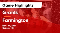 Grants  vs Farmington  Game Highlights - Nov. 17, 2017