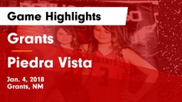 Grants  vs Piedra Vista  Game Highlights - Jan. 4, 2018