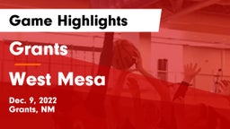 Grants  vs West Mesa  Game Highlights - Dec. 9, 2022