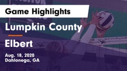 Lumpkin County  vs Elbert Game Highlights - Aug. 18, 2020