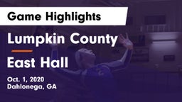 Lumpkin County  vs East Hall  Game Highlights - Oct. 1, 2020