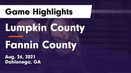 Lumpkin County  vs Fannin County  Game Highlights - Aug. 26, 2021