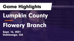 Lumpkin County  vs Flowery Branch Game Highlights - Sept. 16, 2021