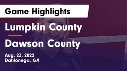 Lumpkin County  vs Dawson County  Game Highlights - Aug. 23, 2022