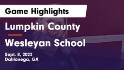 Lumpkin County  vs Wesleyan School Game Highlights - Sept. 8, 2022