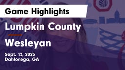 Lumpkin County  vs Wesleyan Game Highlights - Sept. 12, 2023