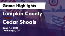 Lumpkin County  vs Cedar Shoals   Game Highlights - Sept. 14, 2023