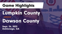 Lumpkin County  vs Dawson County  Game Highlights - Sept. 26, 2023