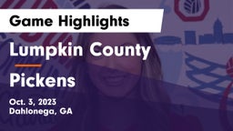 Lumpkin County  vs Pickens  Game Highlights - Oct. 3, 2023