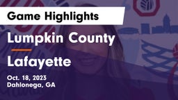 Lumpkin County  vs Lafayette Game Highlights - Oct. 18, 2023