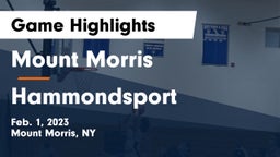 Mount Morris  vs Hammondsport Game Highlights - Feb. 1, 2023