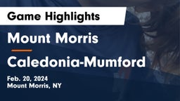Mount Morris  vs Caledonia-Mumford  Game Highlights - Feb. 20, 2024