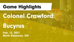 Colonel Crawford  vs Bucyrus  Game Highlights - Feb. 12, 2021