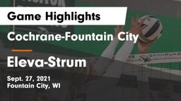 Cochrane-Fountain City  vs Eleva-Strum  Game Highlights - Sept. 27, 2021
