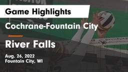 Cochrane-Fountain City  vs River Falls  Game Highlights - Aug. 26, 2022