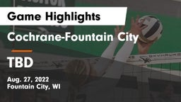 Cochrane-Fountain City  vs TBD Game Highlights - Aug. 27, 2022