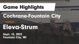 Cochrane-Fountain City  vs Eleva-Strum  Game Highlights - Sept. 15, 2022