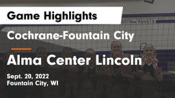 Cochrane-Fountain City  vs Alma Center Lincoln Game Highlights - Sept. 20, 2022