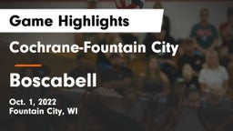 Cochrane-Fountain City  vs Boscabell Game Highlights - Oct. 1, 2022