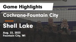 Cochrane-Fountain City  vs Shell Lake  Game Highlights - Aug. 22, 2023