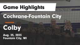 Cochrane-Fountain City  vs Colby  Game Highlights - Aug. 25, 2023