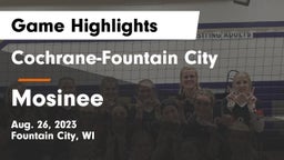 Cochrane-Fountain City  vs Mosinee Game Highlights - Aug. 26, 2023