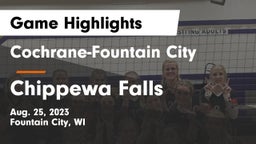 Cochrane-Fountain City  vs Chippewa Falls  Game Highlights - Aug. 25, 2023